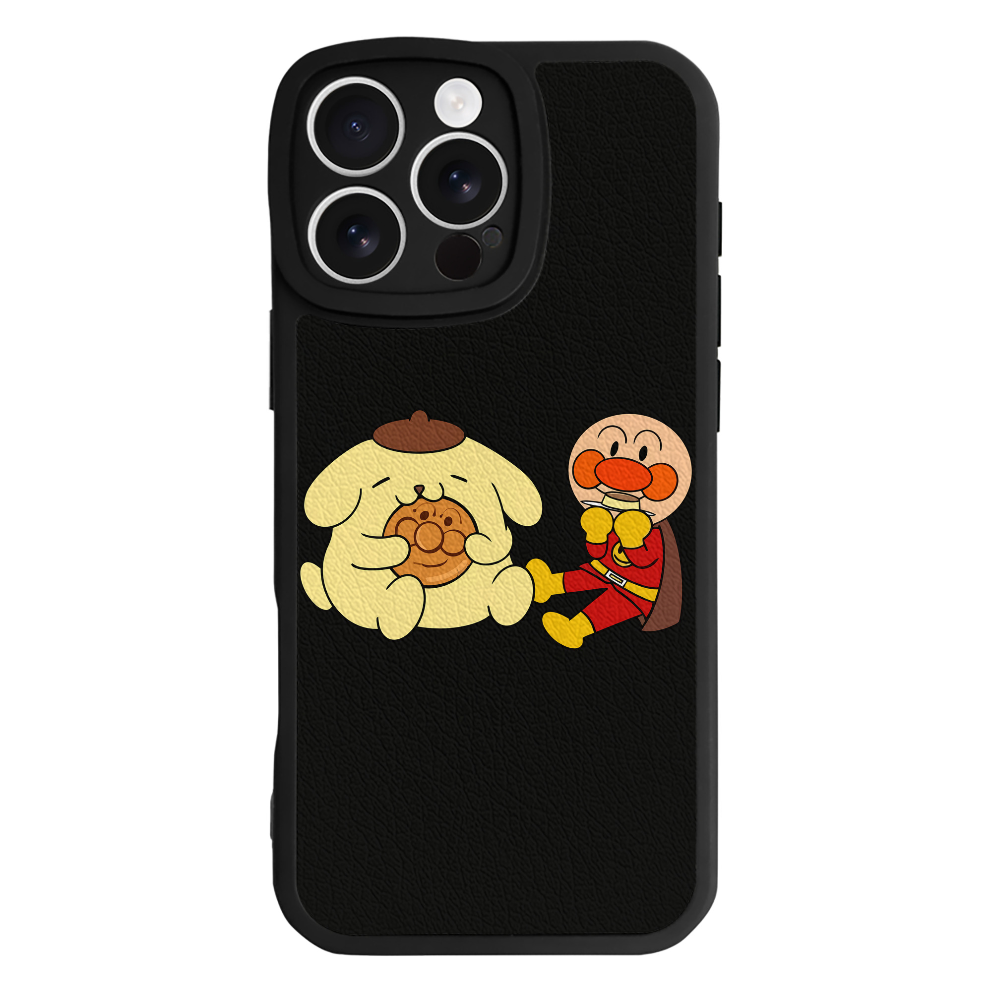 （画像用） アンパンマン Anpanman 【iPhone 16シリーズ対応】シリコンスマホケース（レザー調） 材質：シリコン